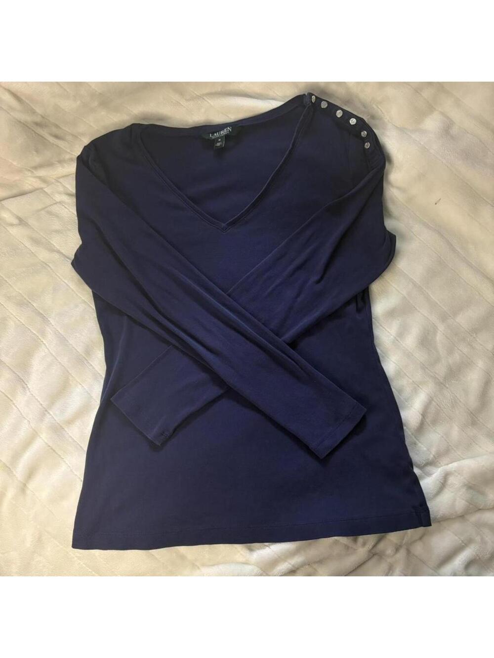 Ralph Lauren V Neck Long Sleeve with embellishments